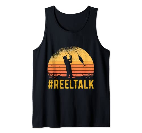 Herren Retro Angeln Reeltalk Fisch Angler Fischer Tank Top Herren Retro Angeln Reeltalk Fisch Angler Fischer Tank Top von Lustige Fischen-Geschenke Und Fischer-Kleidung