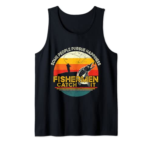 Herren Retro Fischen Angler Fischer Tank Top Herren Retro Fischen Angler Fischer Tank Top von Lustige Fischen-Geschenke Und Fischer-Kleidung