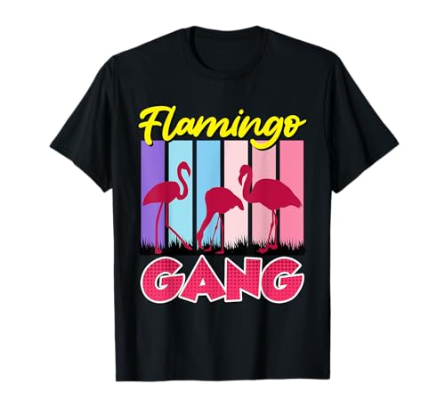 Mädels Damen Flamingo Gang Festival Party Feiern T-Shirt Mädels Damen Flamingo Gang Festival Party Feiern T-Shirt von Lustige Flamingo Geschenke und Flamingo Sprüche