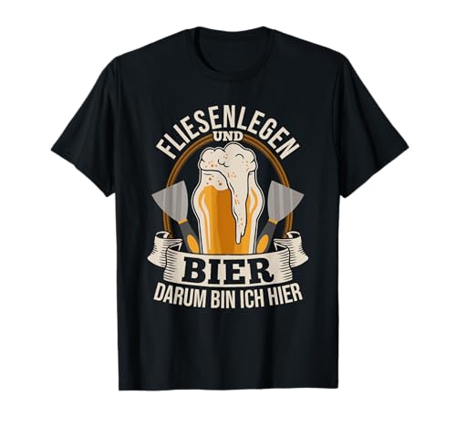 Fliesenleger Handwerker Herren Fliesenleger T-Shirt von Lustige Fliesenleger Geschenke