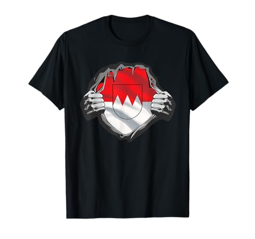 Lustige Franken Geschenkideen Franken Flagge T-Shirt Damen S Schwarz Cartoon-Flagge T-Shirt mit Crew-Ausschnitt und kurzen Ärmeln Lustige Franken Geschenkideen Franken Flagge T-Shirt Damen S Schwarz Cartoon-Flagge T-Shirt mit Crew-Ausschnitt und kurzen Ärmeln von Lustige Franken Geschenkideen