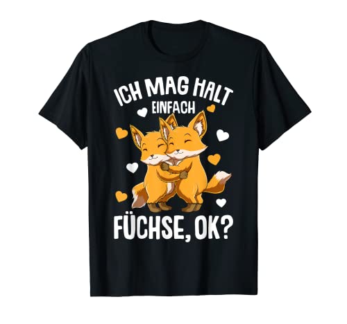 Fuchs Ich mag halt Füchse Kinder Mädchen Damen T-Shirt von Lustige Fuchs Liebhaber Geschenkideen