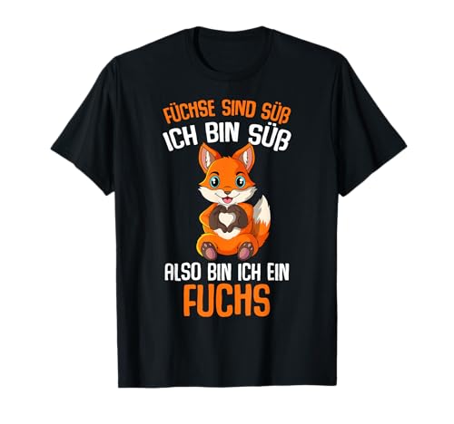 Füchse sind süß Mädchen Kinder Damen Fuchs T-Shirt von Lustige Fuchs Liebhaber Geschenkideen