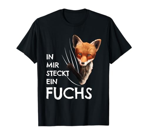 Lustige Füchse Sachen für Damen, Herren & Kinder - Fuchs Kostüm Kinder Kleidung - In mir steckt ein Fuchs - T-Shirt - Schwarz - S - Unisex Kinder und Erwachsene Lustige Füchse Sachen für Damen, Herren & Kinder - Fuchs Kostüm Kinder Kleidung - In mir steckt ein Fuchs - T-Shirt - Schwarz - S - Unisex Kinder und Erwachsene von Lustige Füchse Sachen für Damen, Herren & Kinder