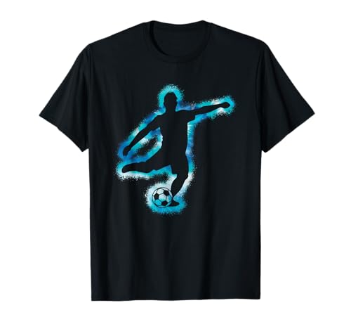 Fußball Spieler Motiv Fußballspieler Fußball Männer Jungs T-Shirt von Lustige Fußball Bekleidung Damen Herren Kinder