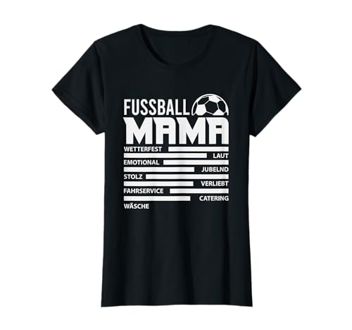 Fußball Mama tolles Geschenk für Fußball Mama Frauen T-Shirt von Lustige Fussball Mama Bekleidung Geschenkidee