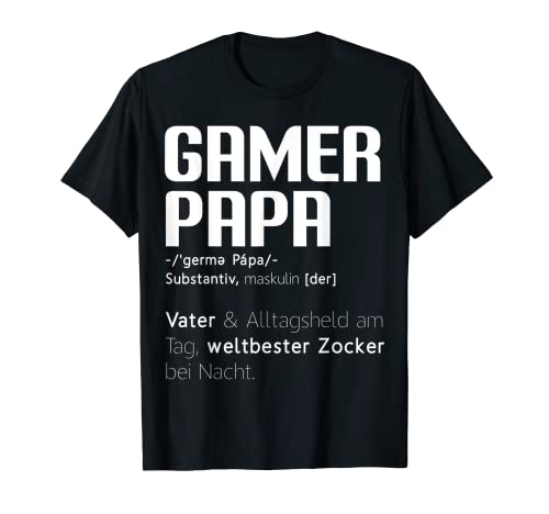 Herren Gamer Papa Definition Zocker Games PC Bester Gaming Papa T-Shirt Herren Gamer Papa Definition Zocker Games PC Bester Gaming Papa T-Shirt von Lustige Gamer Papa Vatertagsgeschenke Vatertag