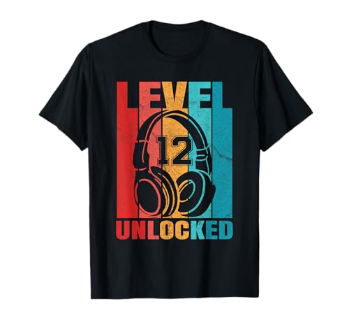 2010 Jungen Geburtstag Level 12 Unlocked gamer Geburtstag T-Shirt 2010 Jungen Geburtstag Level 12 Unlocked gamer Geburtstag T-Shirt von Lustige Gaming-Geburtstagsgeschenke für zocker