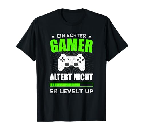 Gamer Altert Nicht Er Levelt Up Spruch Alter Damen Herren T-Shirt Gamer Altert Nicht Er Levelt Up Spruch Alter Damen Herren T-Shirt von Lustige Gaming Geschenkideen Geburtstag Geschenk