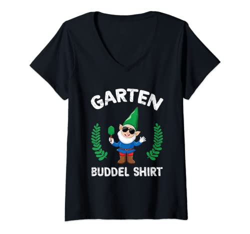 Damen Garten Buddel Shirt Zwerg Gärtner Hobbygärtner Spruch T-Shirt mit V-Ausschnitt Damen Garten Buddel Shirt Zwerg Gärtner Hobbygärtner Spruch T-Shirt mit V-Ausschnitt von Lustige Garten Buddel Gärtner Geschenke
