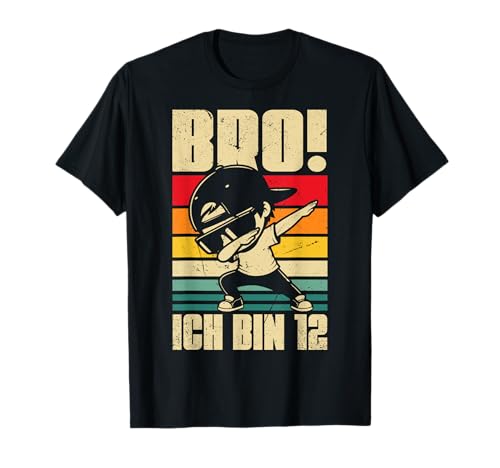 Retro Bro! Ich Bin 12 Dab 12. Geburtstag Junge Deko Jungs T-Shirt Retro Bro! Ich Bin 12 Dab 12. Geburtstag Junge Deko Jungs T-Shirt von Lustige Geburtstag Dabbing Jungs Geschenkideen