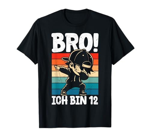 Retro Bro! Ich Bin 12 Dab 12. Geburtstag Junge Deko Jungs T-Shirt Retro Bro! Ich Bin 12 Dab 12. Geburtstag Junge Deko Jungs T-Shirt von Lustige Geburtstag Dabbing Jungs Geschenkideen