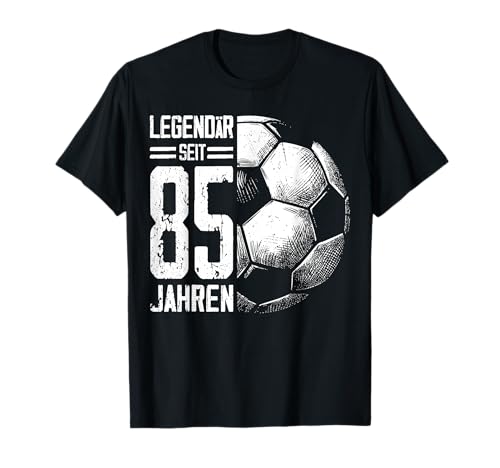 85. Geburtstag Deko Fussball Spieler 85 Jahre Männer Mann T-Shirt von Lustige Geburtstag Fußball Junge Männer Geschenke