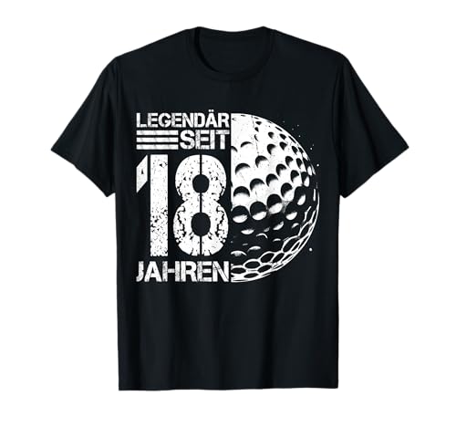 18. Geburtstag Deko Golf Spieler 18 Jahre Junge Jungs T-Shirt 18. Geburtstag Deko Golf Spieler 18 Jahre Junge Jungs T-Shirt von Lustige Geburtstag Golf Junge Männer Geschenke