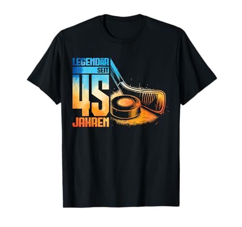 45. Geburtstag Deko Hockey Spieler 45 Jahre Männer Mann T-Shirt 45. Geburtstag Deko Hockey Spieler 45 Jahre Männer Mann T-Shirt von Lustige Geburtstag Hockey Junge Männer Geschenke