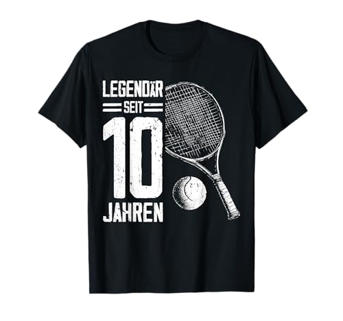 10. Geburtstag Retro Tennis Spieler 10 Jahre Junge Kinder T-Shirt 10. Geburtstag Retro Tennis Spieler 10 Jahre Junge Kinder T-Shirt von Lustige Geburtstag Tennis Junge Männer Geschenke