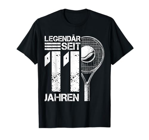 11. Geburtstag Retro Tennis Spieler 11 Jahre Junge Kinder T-Shirt 11. Geburtstag Retro Tennis Spieler 11 Jahre Junge Kinder T-Shirt von Lustige Geburtstag Tennis Junge Männer Geschenke