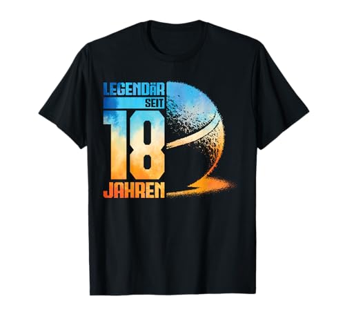 18. Geburtstag Deko Tennis Spieler 18 Jahre Junge Jungs T-Shirt 18. Geburtstag Deko Tennis Spieler 18 Jahre Junge Jungs T-Shirt von Lustige Geburtstag Tennis Junge Männer Geschenke