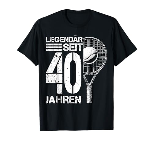 40. Geburtstag Deko Tennis Spieler 40 Jahre Männer Mann T-Shirt 40. Geburtstag Deko Tennis Spieler 40 Jahre Männer Mann T-Shirt von Lustige Geburtstag Tennis Junge Männer Geschenke