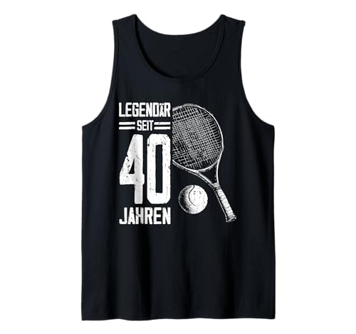 40. Geburtstag Deko Tennis Spieler 40 Jahre Männer Mann Tank Top 40. Geburtstag Deko Tennis Spieler 40 Jahre Männer Mann Tank Top von Lustige Geburtstag Tennis Junge Männer Geschenke