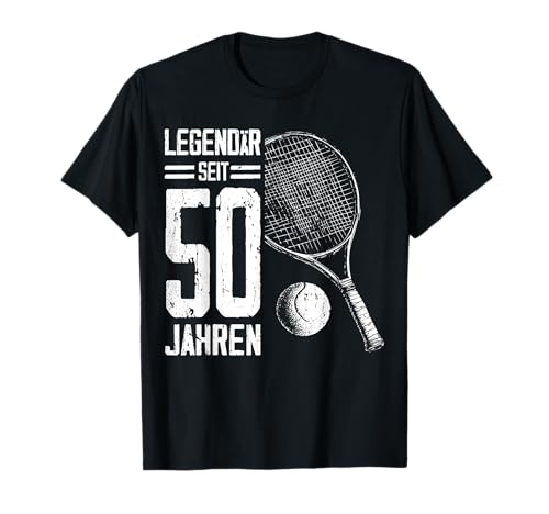 50. Geburtstag Deko Tennis Spieler 50 Jahre Männer Mann T-Shirt 50. Geburtstag Deko Tennis Spieler 50 Jahre Männer Mann T-Shirt von Lustige Geburtstag Tennis Junge Männer Geschenke