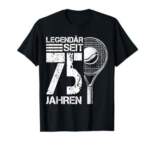 75. Geburtstag Deko Tennis Spieler 75 Jahre Männer Mann T-Shirt 75. Geburtstag Deko Tennis Spieler 75 Jahre Männer Mann T-Shirt von Lustige Geburtstag Tennis Junge Männer Geschenke