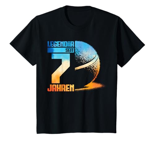 Kinder 7. Geburtstag Retro Tennis Spieler 7 Jahre Junge Kinder T-Shirt Kinder 7. Geburtstag Retro Tennis Spieler 7 Jahre Junge Kinder T-Shirt von Lustige Geburtstag Tennis Junge Männer Geschenke