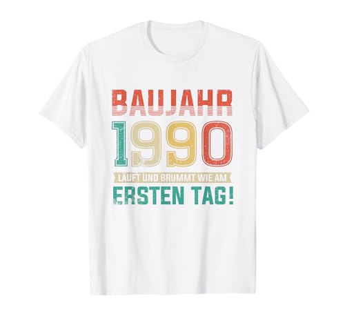 35. Geburtstag Lustiges Baujahr 1990 Läuft und Brummt Männer T-Shirt 35. Geburtstag Lustiges Baujahr 1990 Läuft und Brummt Männer T-Shirt von Lustige Geburtstagsgeschenke mit Baujahr Oldtimer