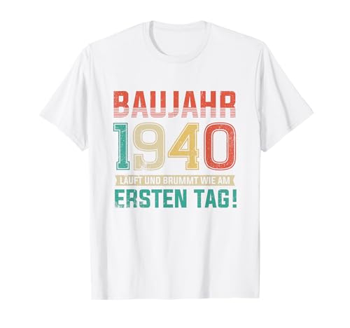 85. Geburtstag Lustiges Baujahr 1940 Läuft und Brummt Männer T-Shirt 85. Geburtstag Lustiges Baujahr 1940 Läuft und Brummt Männer T-Shirt von Lustige Geburtstagsgeschenke mit Baujahr Oldtimer