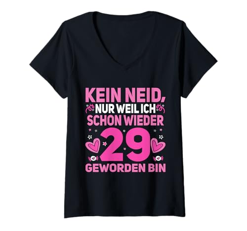 Damen Schon Wieder 29 Geburtstag Lustiger Spruch Geburtstag T-Shirt mit V-Ausschnitt Damen Schon Wieder 29 Geburtstag Lustiger Spruch Geburtstag T-Shirt mit V-Ausschnitt von Lustige Geburtstagssprüche Für Frauen Geburtstag