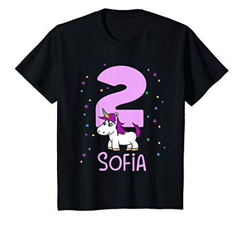 Kinder Ich bin 2 Jahre und mein Name ist Sofia T-Shirt Kinder Ich bin 2 Jahre und mein Name ist Sofia T-Shirt von Lustige Gesburtstagsgeschenk für Sofia