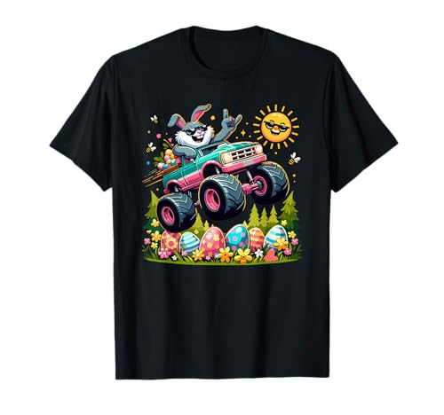 Cooler Osterhase Monster Truck Jungen Osternest Frohe Ostern T-Shirt Cooler Osterhase Monster Truck Jungen Osternest Frohe Ostern T-Shirt von Lustige Geschenk Idee Ostern Kinder Jungs Mädchen