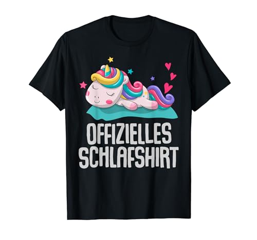 Offizielles Schlafshirt Damen Einhorn Lustige Geschenke Fun T-Shirt von Lustige Geschenke Damen Shirt Fun Lustige T-Shirts