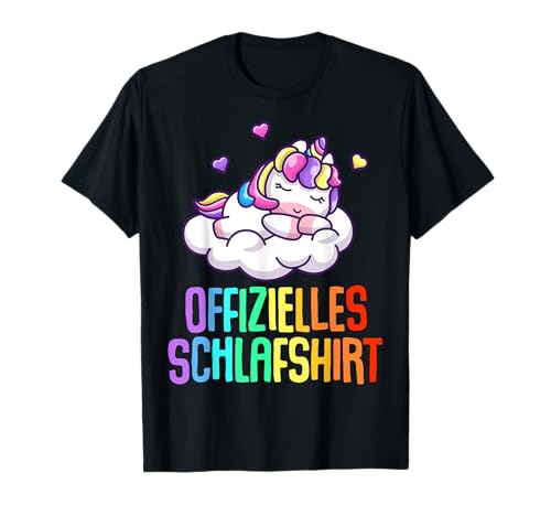 Offizielles Schlafshirt Damen Einhorn Lustige Geschenke Fun T-Shirt von Lustige Geschenke Damen Shirt Fun Lustige T-Shirts