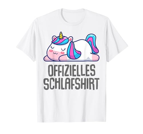 Offizielles Schlafshirt Damen Einhorn Lustige Geschenke Fun T-Shirt von Lustige Geschenke Damen Shirt Fun Lustige T-Shirts