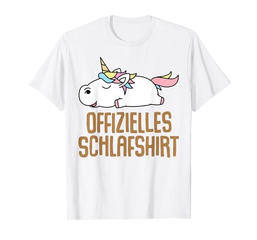 Offizielles Schlafshirt Damen Einhorn Lustige Geschenke Fun T-Shirt von Lustige Geschenke Damen Shirt Fun Lustige T-Shirts