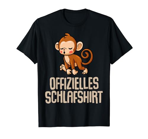 Offizielles Schlafshirt Herren Affe Lustige Geschenke Affen T-Shirt von Lustige Geschenke Damen Shirt Fun Lustige T-Shirts