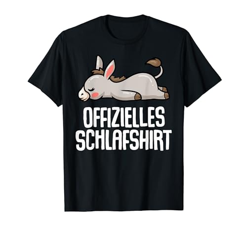 Offizielles Schlafshirt Herren Esel Lustige Geschenke Esel T-Shirt von Lustige Geschenke Damen Shirt Fun Lustige T-Shirts