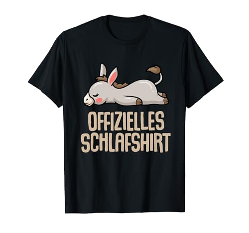 Offizielles Schlafshirt Herren Esel Lustige Geschenke Esel T-Shirt von Lustige Geschenke Damen Shirt Fun Lustige T-Shirts