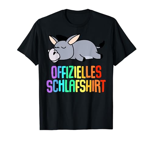 Offizielles Schlafshirt Herren Esel Lustige Geschenke Esel T-Shirt von Lustige Geschenke Damen Shirt Fun Lustige T-Shirts