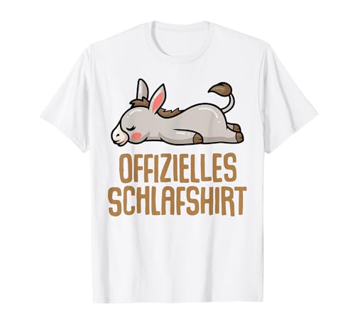 Offizielles Schlafshirt Herren Esel Lustige Geschenke Esel T-Shirt von Lustige Geschenke Damen Shirt Fun Lustige T-Shirts