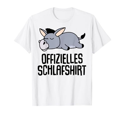 Offizielles Schlafshirt Herren Esel Lustige Geschenke Esel T-Shirt von Lustige Geschenke Damen Shirt Fun Lustige T-Shirts