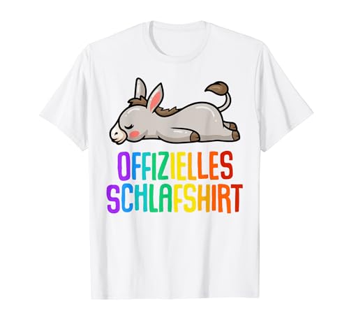 Offizielles Schlafshirt Herren Esel Lustige Geschenke Esel T-Shirt von Lustige Geschenke Damen Shirt Fun Lustige T-Shirts