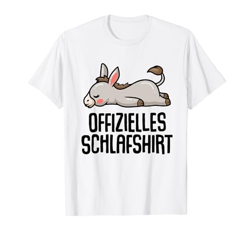 Offizielles Schlafshirt Herren Esel Lustige Geschenke Esel T-Shirt von Lustige Geschenke Damen Shirt Fun Lustige T-Shirts