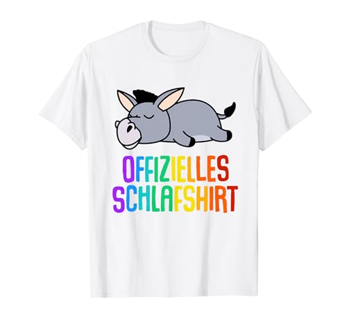 Offizielles Schlafshirt Herren Esel Lustige Geschenke Esel T-Shirt von Lustige Geschenke Damen Shirt Fun Lustige T-Shirts