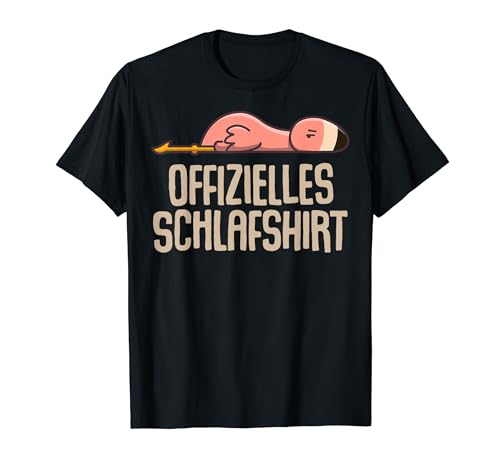 Offizielles Schlafshirt Herren Flamingo Lustige Geschenke T-Shirt von Lustige Geschenke Damen Shirt Fun Lustige T-Shirts