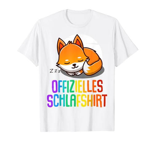 Offizielles Schlafshirt Herren Fuchs Lustige Geschenke Fuchs T-Shirt von Lustige Geschenke Damen Shirt Fun Lustige T-Shirts