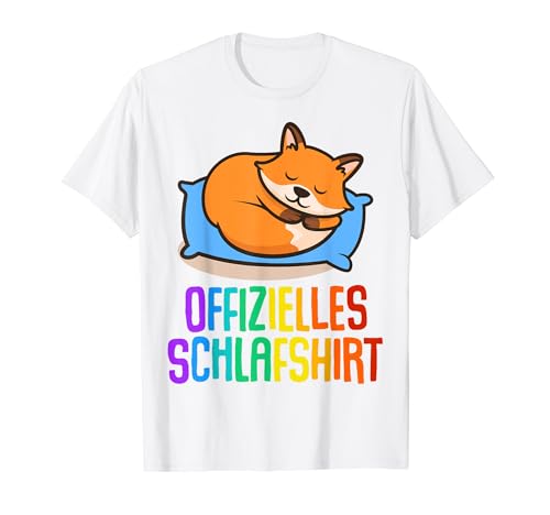 Offizielles Schlafshirt Herren Fuchs Lustige Geschenke Fuchs T-Shirt von Lustige Geschenke Damen Shirt Fun Lustige T-Shirts