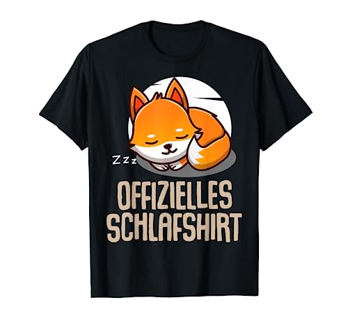 Offizielles Schlafshirt Herren Fuchs Lustige Geschenke Fun T-Shirt von Lustige Geschenke Damen Shirt Fun Lustige T-Shirts