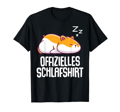 Offizielles Schlafshirt Herren Hamster Lustige Geschenke Fun T-Shirt von Lustige Geschenke Damen Shirt Fun Lustige T-Shirts